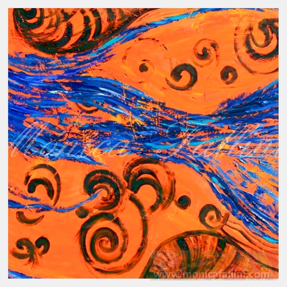 Painting titled 'Abstraction # 14036' by Monica Fallini