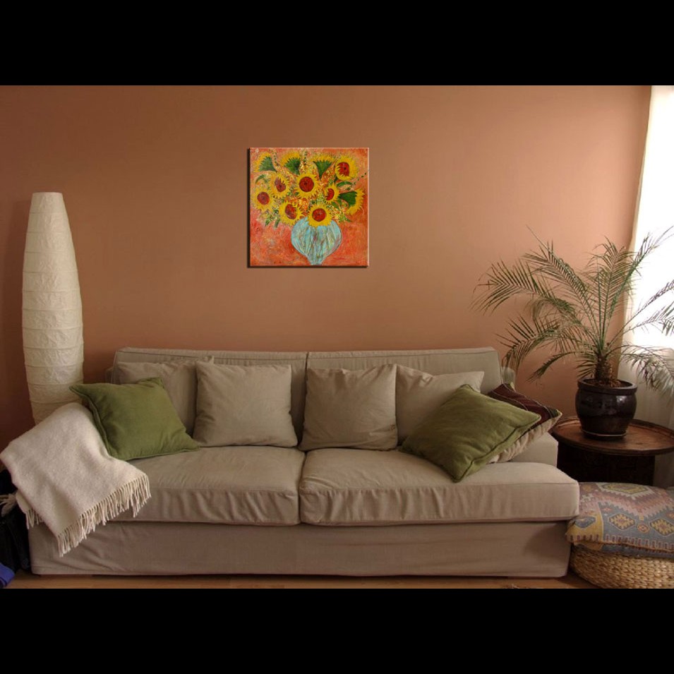 Painting titled 'A bouquet of Sunflowers. ' by Monica Fallini