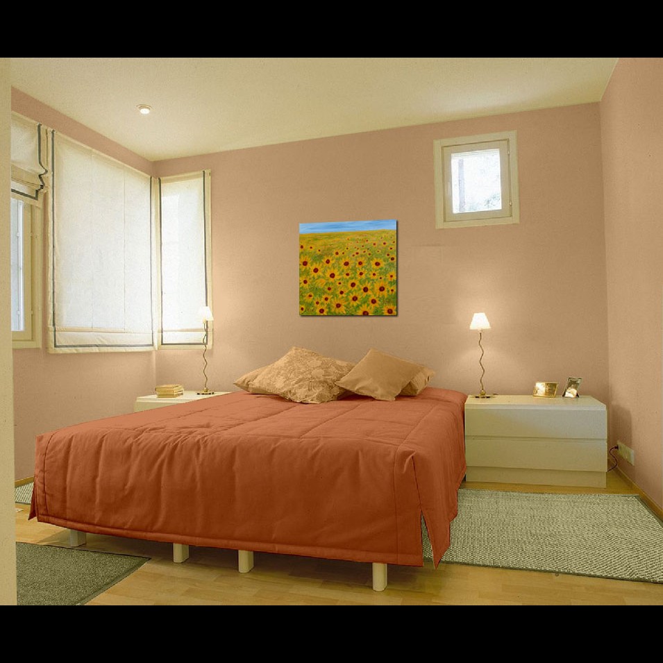 Painting titled 'Field of Sunflowers' by Monica Fallini