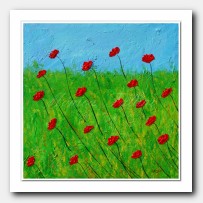 Windy days red Poppies