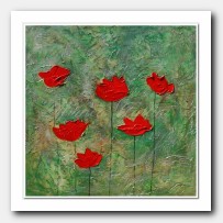 Coastal scapes with red Poppies