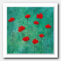 Poppies in the field, silver nights