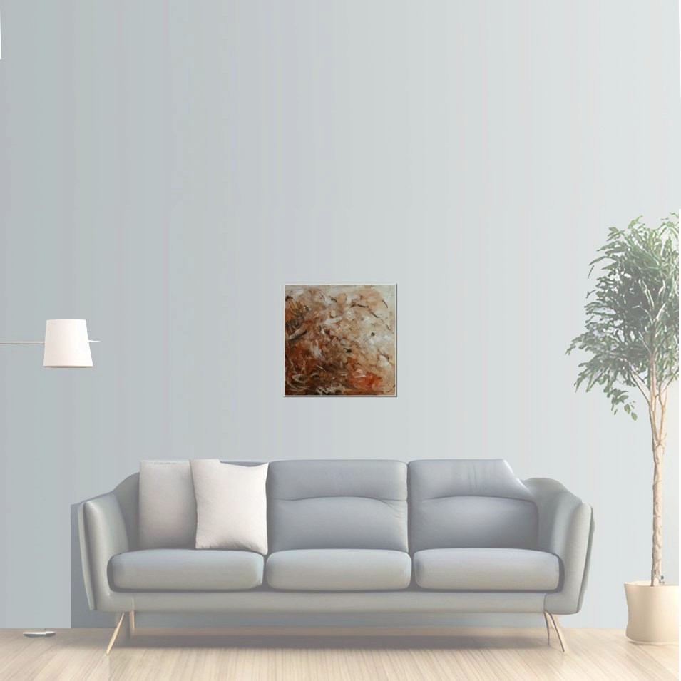 Painting titled 'Earth movements' by Monica Fallini