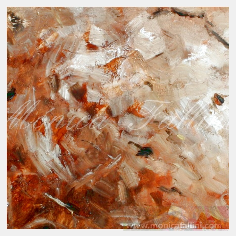 Painting titled 'Earth movements' by Monica Fallini