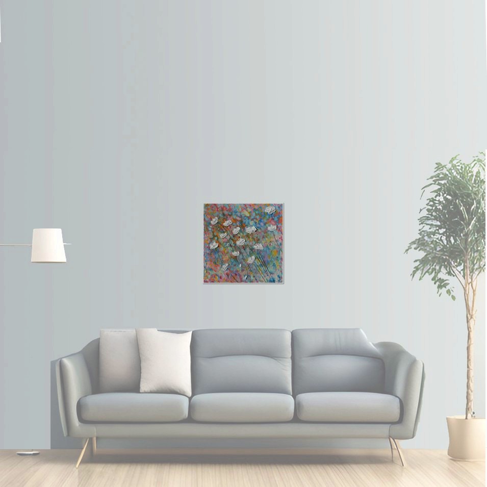 Painting titled 'A feast of Poppies. ' by Monica Fallini
