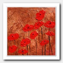 Metallic thoughts, red Poppies