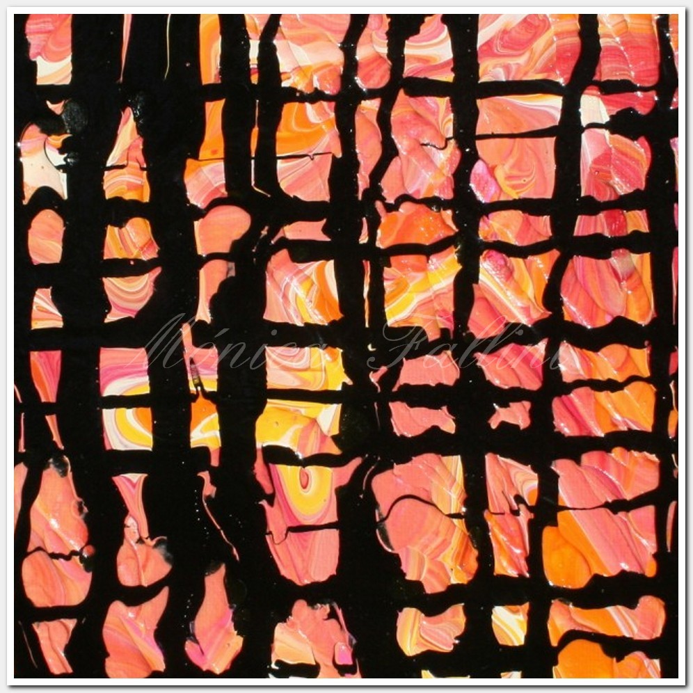 Painting titled 'Abstraction 141107' by Monica Fallini