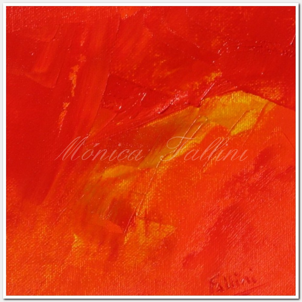 Painting titled 'Cosmic flares' by Monica Fallini