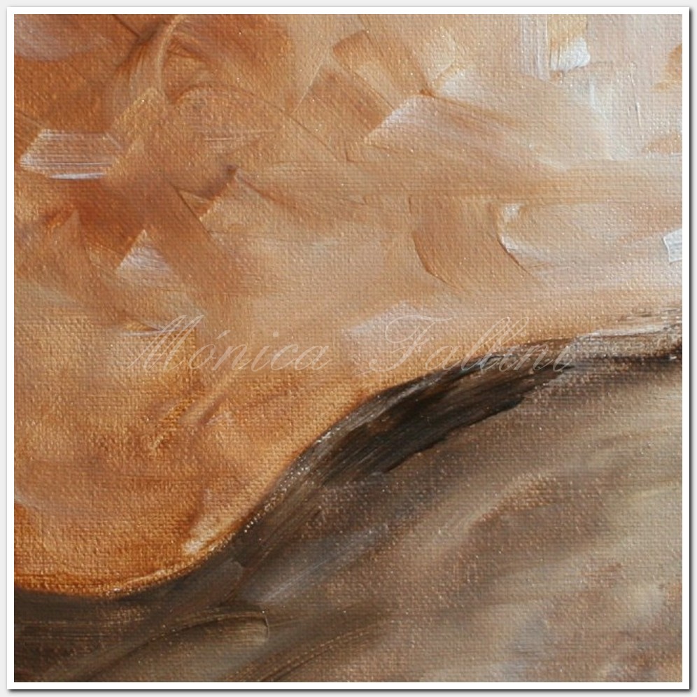 Painting titled 'Waves of mud under the sea' by Monica Fallini