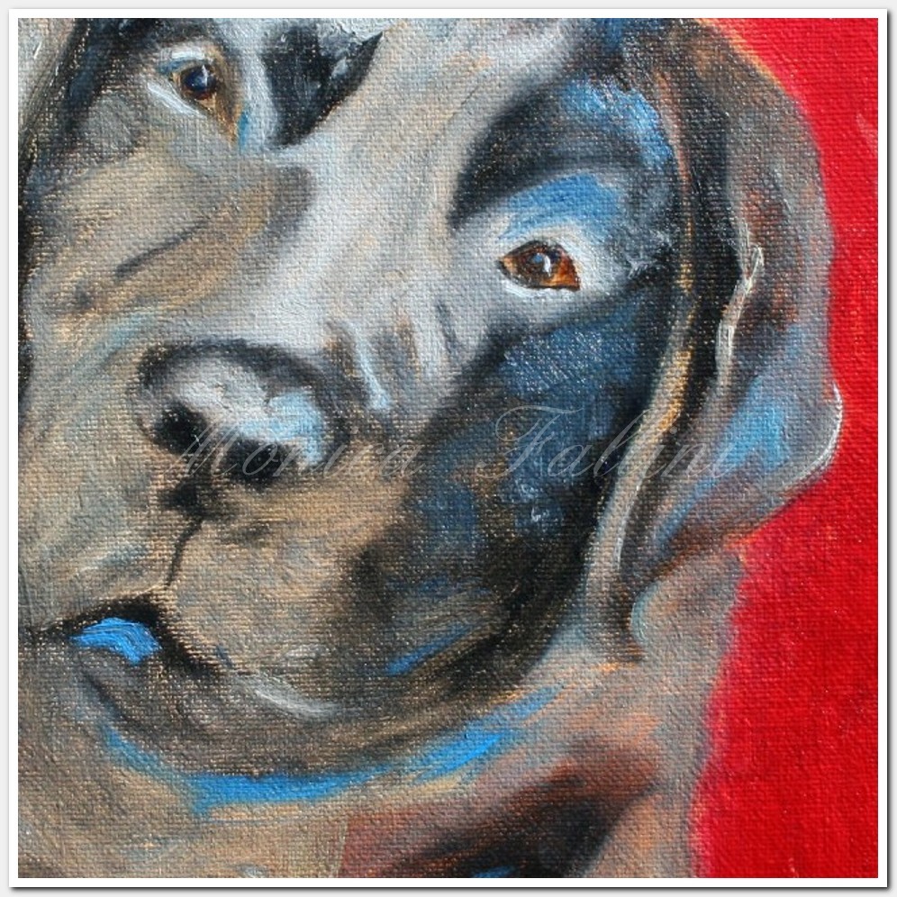 Painting titled 'Judge' by Monica Fallini