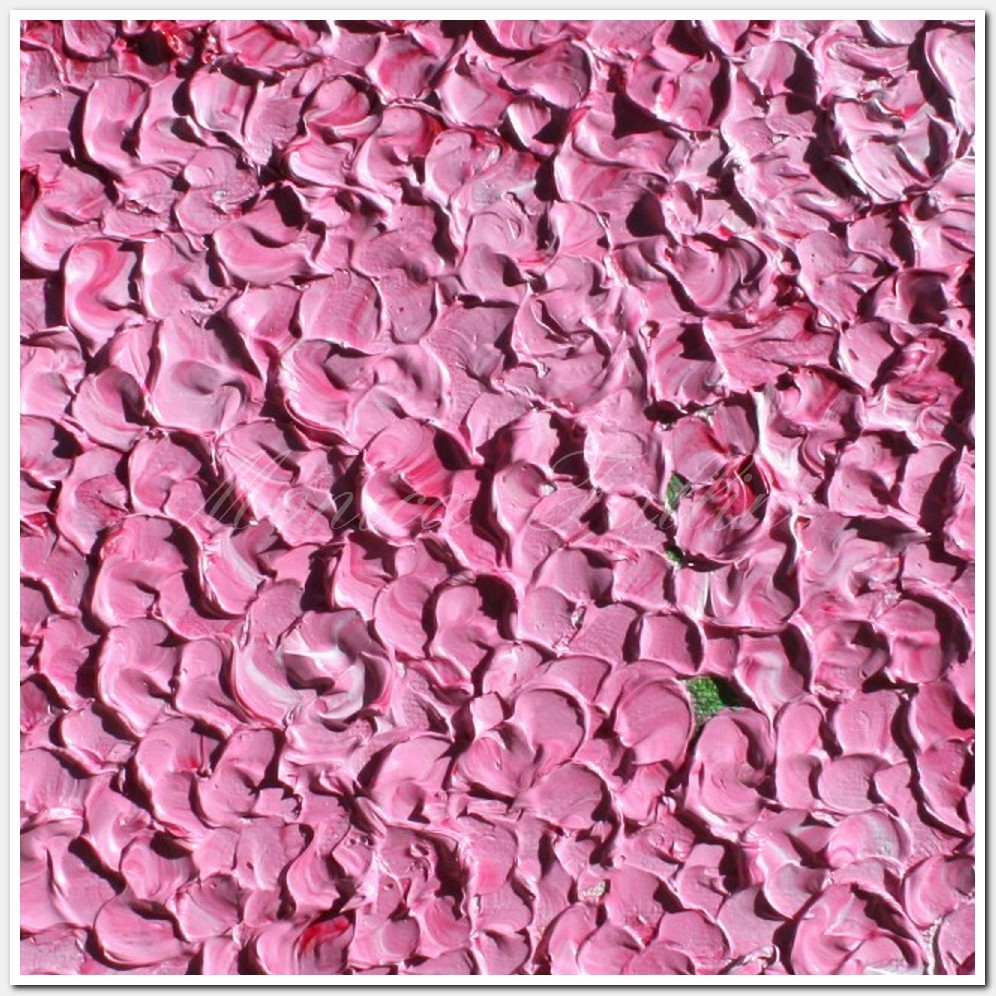 Painting titled 'Pink Hydrangeas in her garden' by Monica Fallini