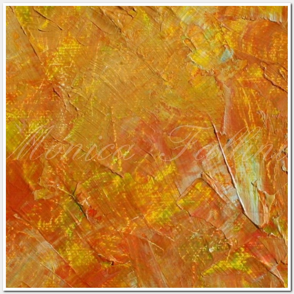 Painting titled 'Golden sands textures. Abstract' by Monica Fallini