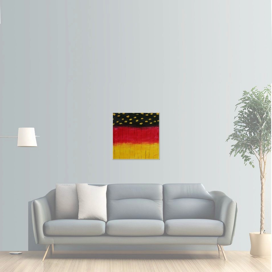 Painting titled 'German Strength. ' by Monica Fallini