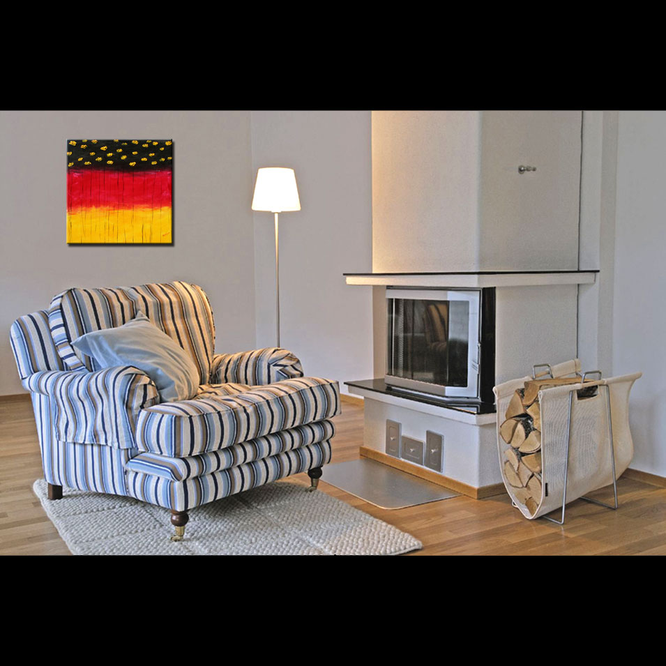 Painting titled 'German Strength. ' by Monica Fallini