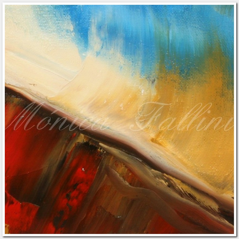 Painting titled 'Earth.  Geologic abstraction.' by Monica Fallini