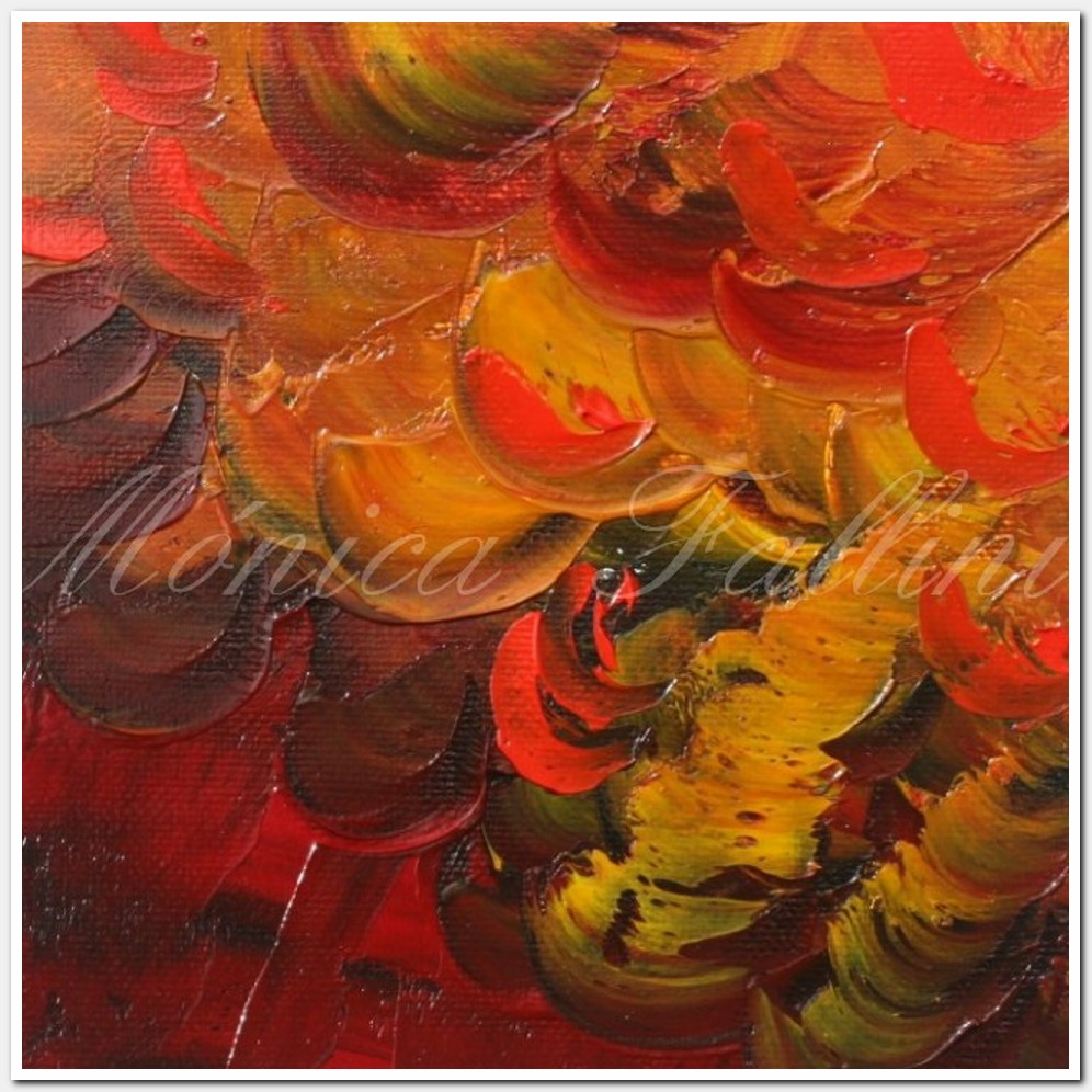 Painting titled 'Night in the park. ' by Monica Fallini
