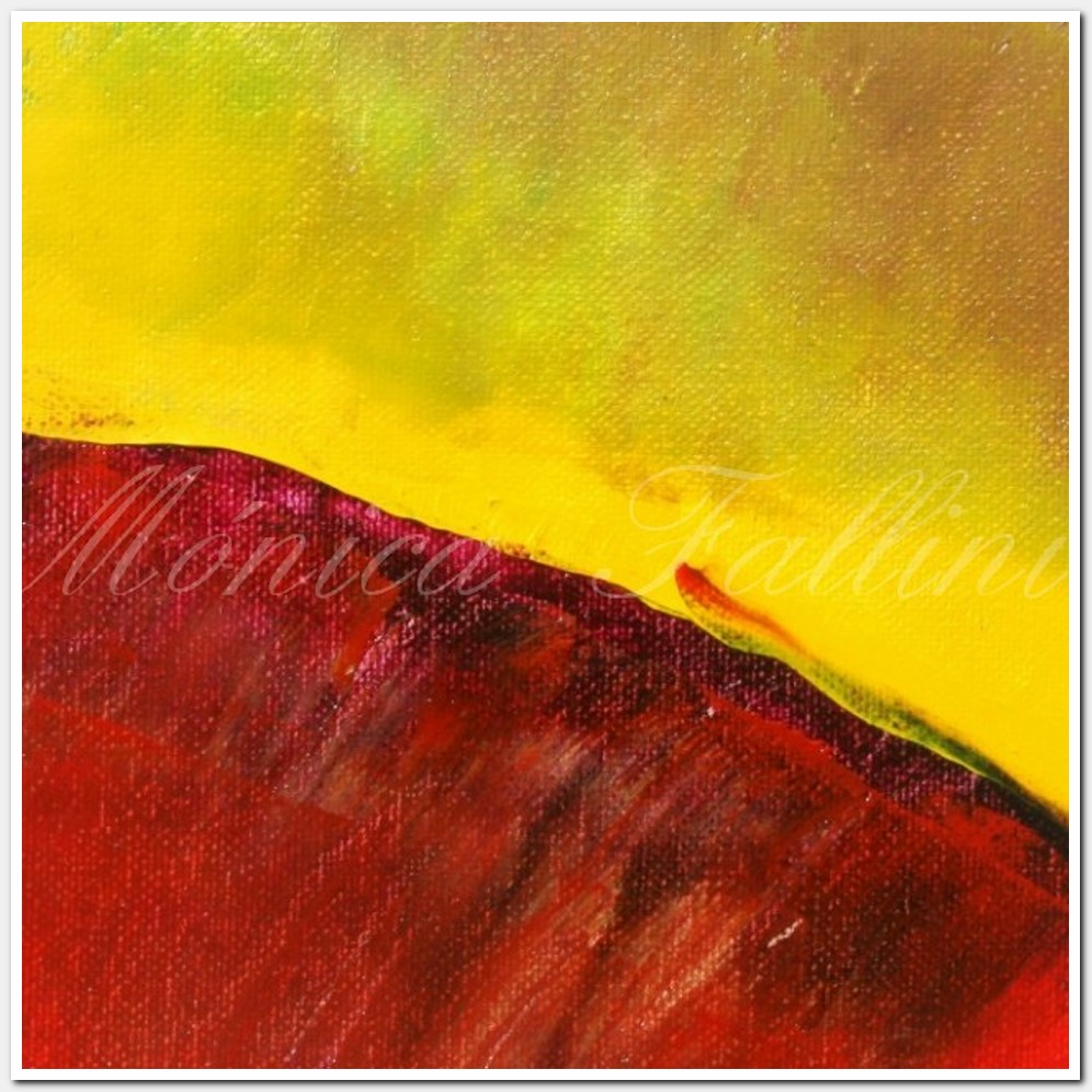 Painting titled ' Horizon.  Geologic abstraction.' by Monica Fallini