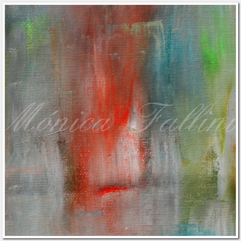 Painting titled 'Grey City' by Monica Fallini