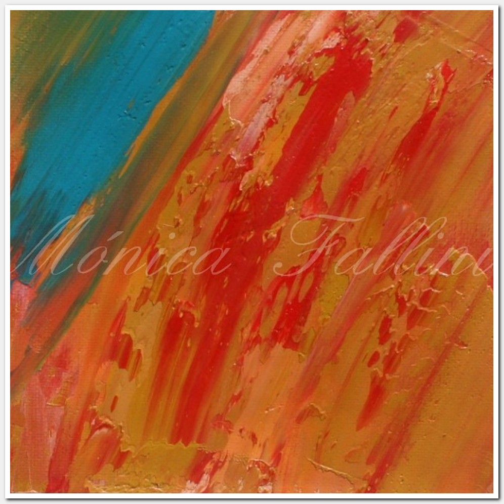 Painting titled 'Geologic abstraction. Earth.' by Monica Fallini