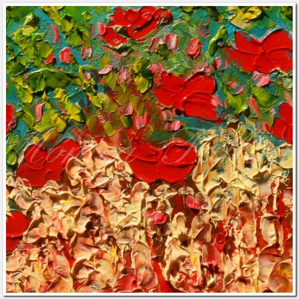 Painting titled 'A garden of wild flowers' by Monica Fallini