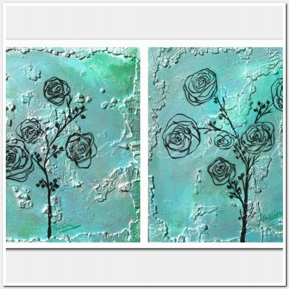 Painting titled 'Sketch of Roses' by Monica Fallini