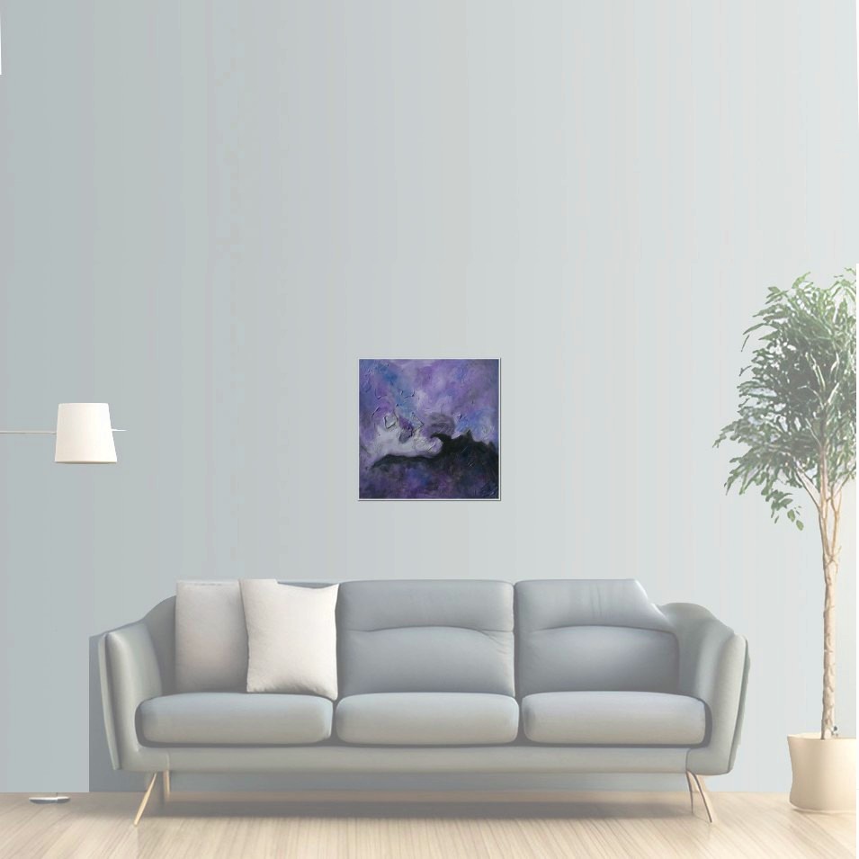 Painting titled 'Into the storm' by Monica Fallini