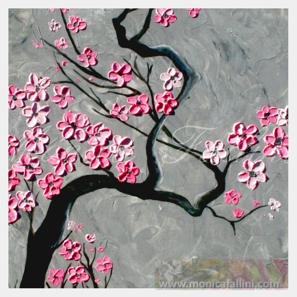 Painting titled 'Cherry tree.' by Monica Fallini