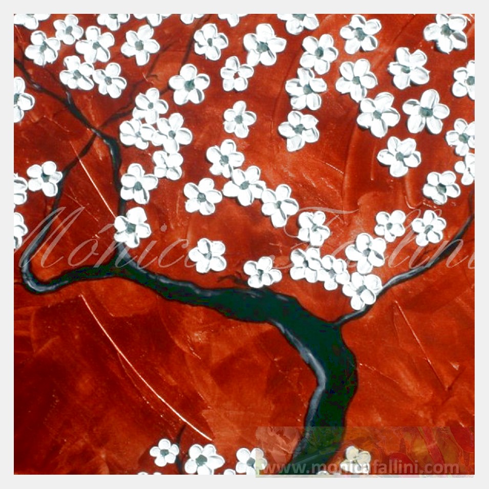 Painting titled 'Garden. ' by Monica Fallini