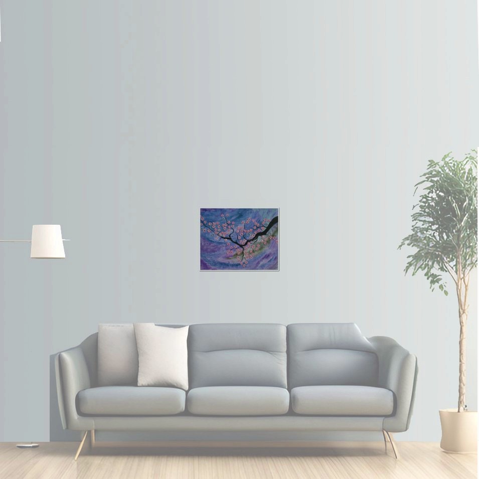 Painting titled 'Cherry blossoms.' by Monica Fallini