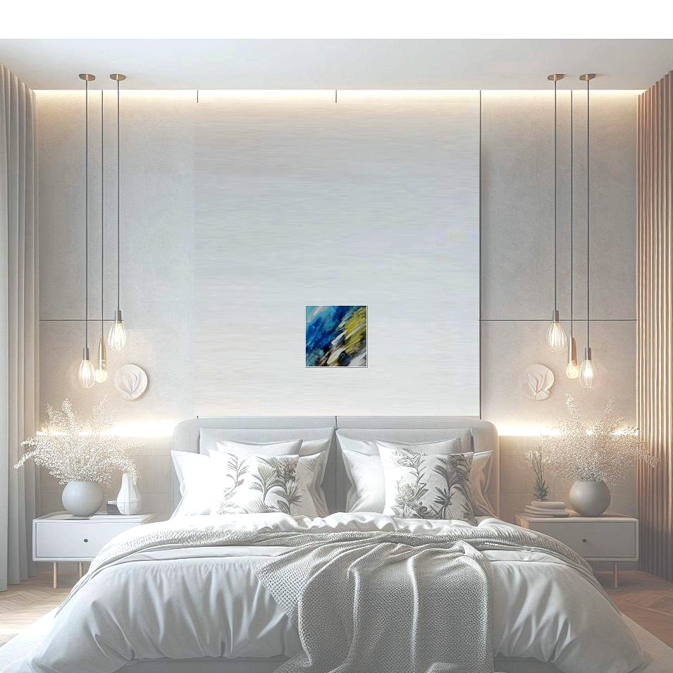 Painting titled 'Ice melt. Abstract' by Monica Fallini