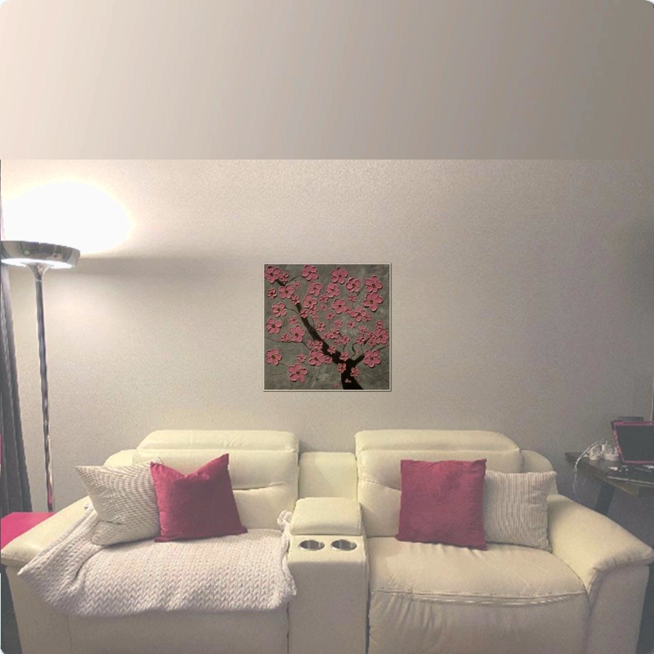 Painting titled 'Pink Cherry blossoms' by Monica Fallini