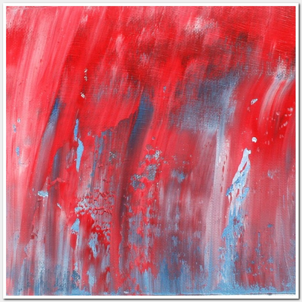 Painting titled 'Rain # 3, abstraction' by Monica Fallini