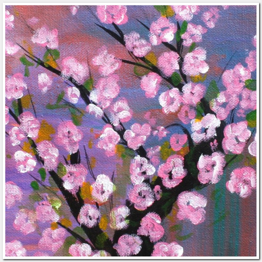 Painting titled 'Cherry tree' by Monica Fallini
