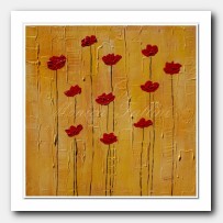 Yellow dream. Red Poppies