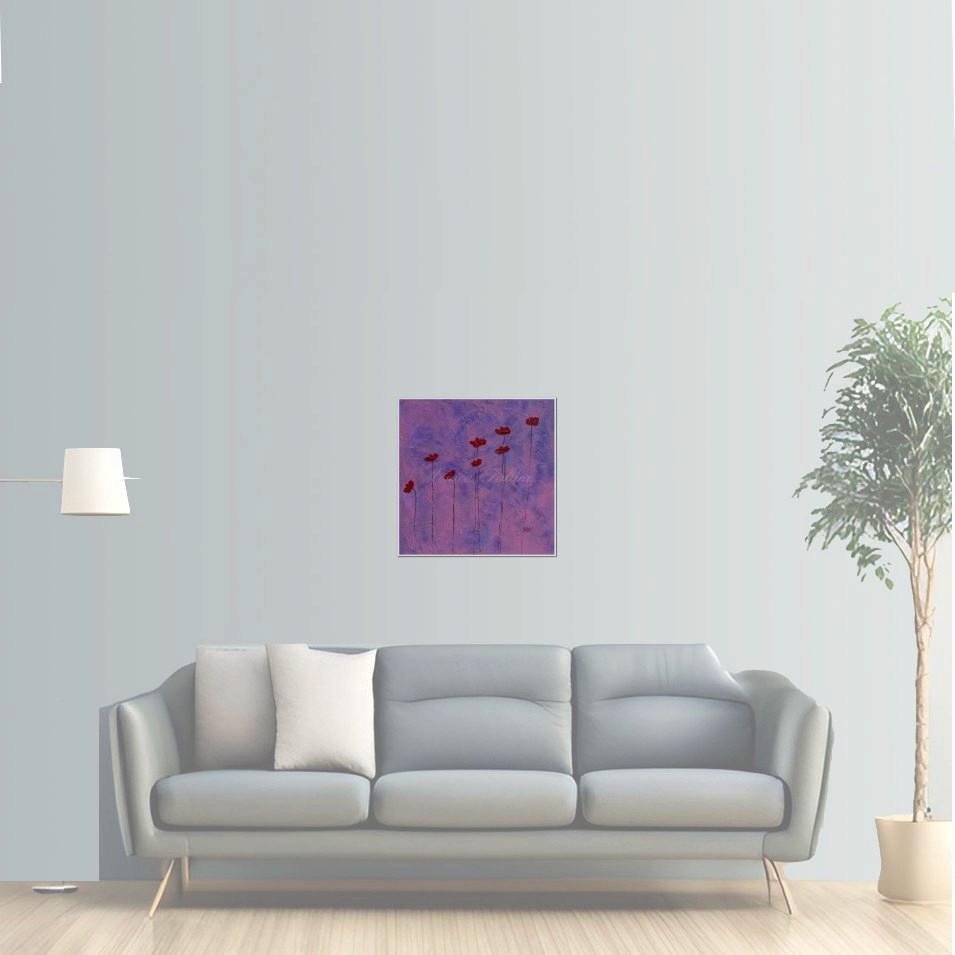Painting titled 'Purple dream. ' by Monica Fallini