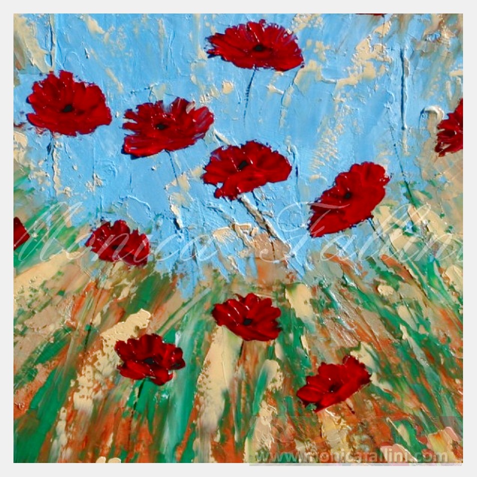 Painting titled 'Vibrant passion' by Monica Fallini