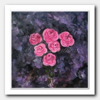 Pink Roses in oils