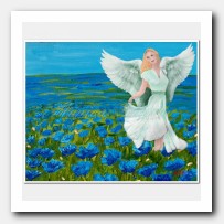 Dream of freedom # 2. Winged woman angel