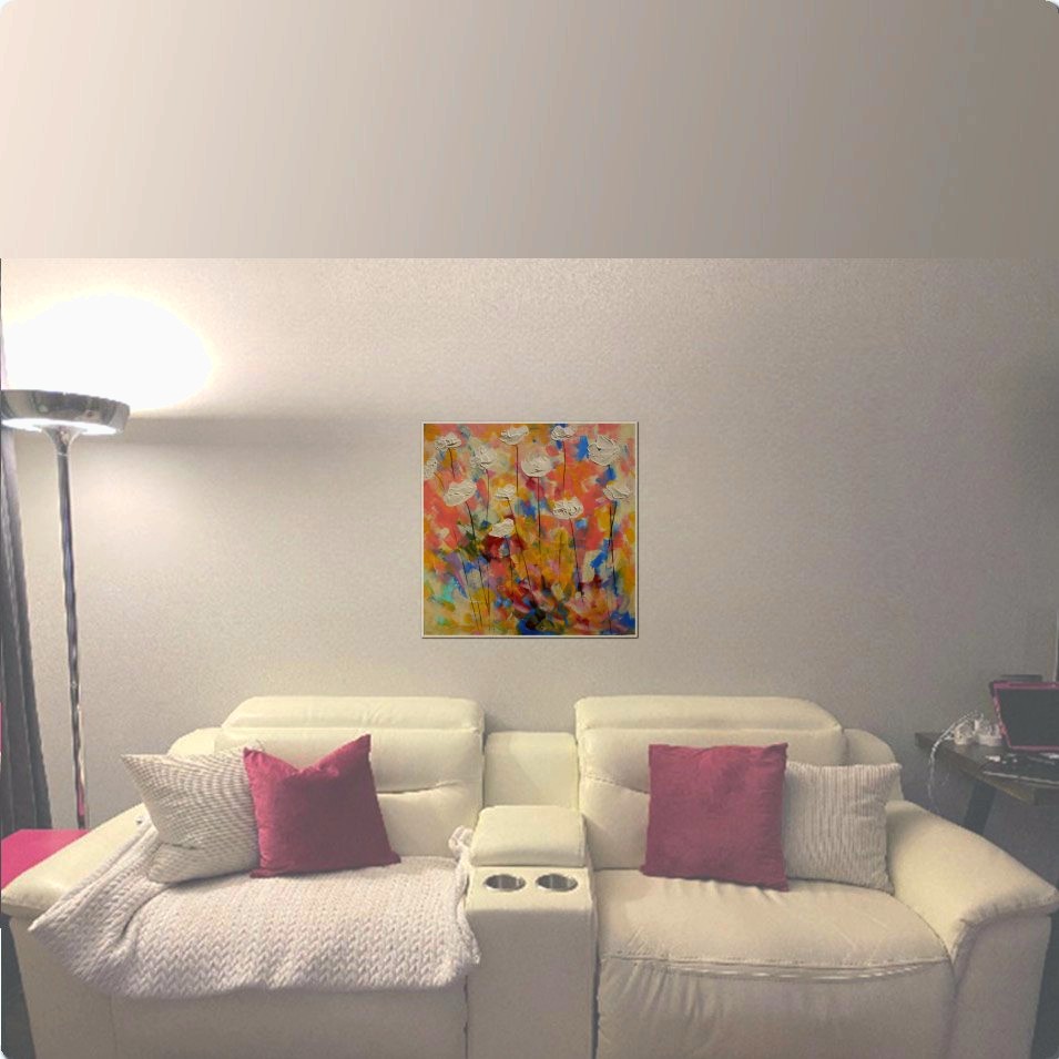 Painting titled 'Summer Poppies. ' by Monica Fallini