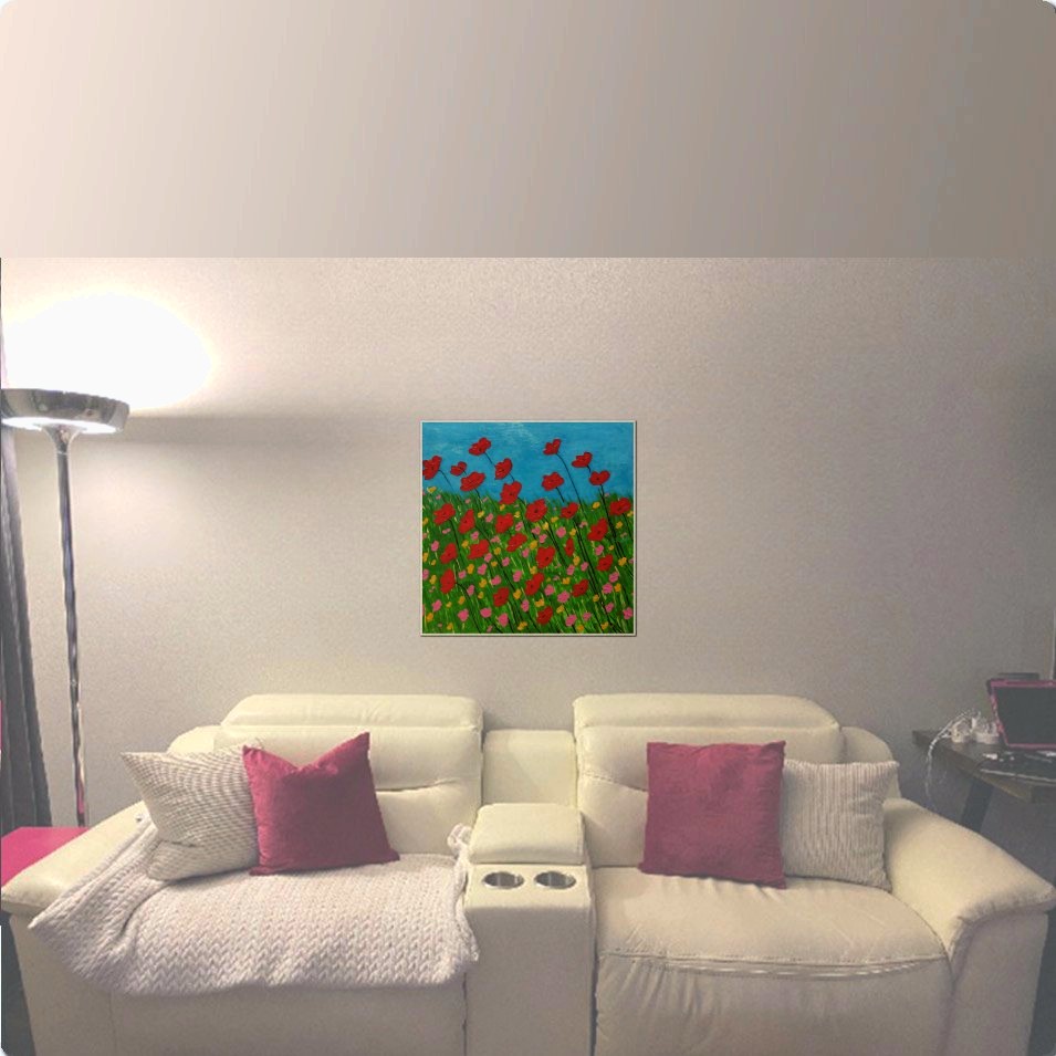 Painting titled 'Garden in Springtime.' by Monica Fallini