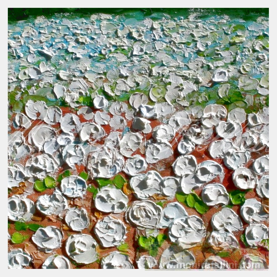 Painting titled 'Cotton field' by Monica Fallini
