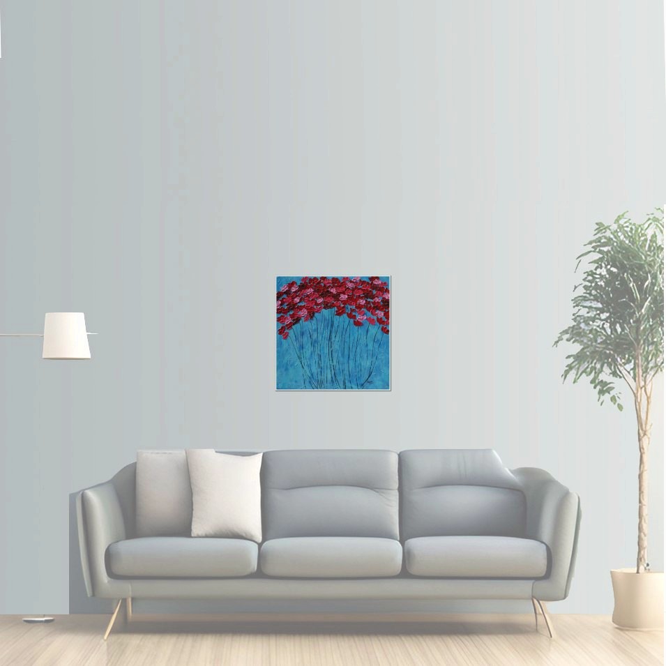 Painting titled 'Dancing Poppies in a dream. ' by Monica Fallini