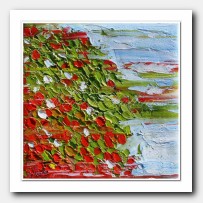 Windy days, abstract floral