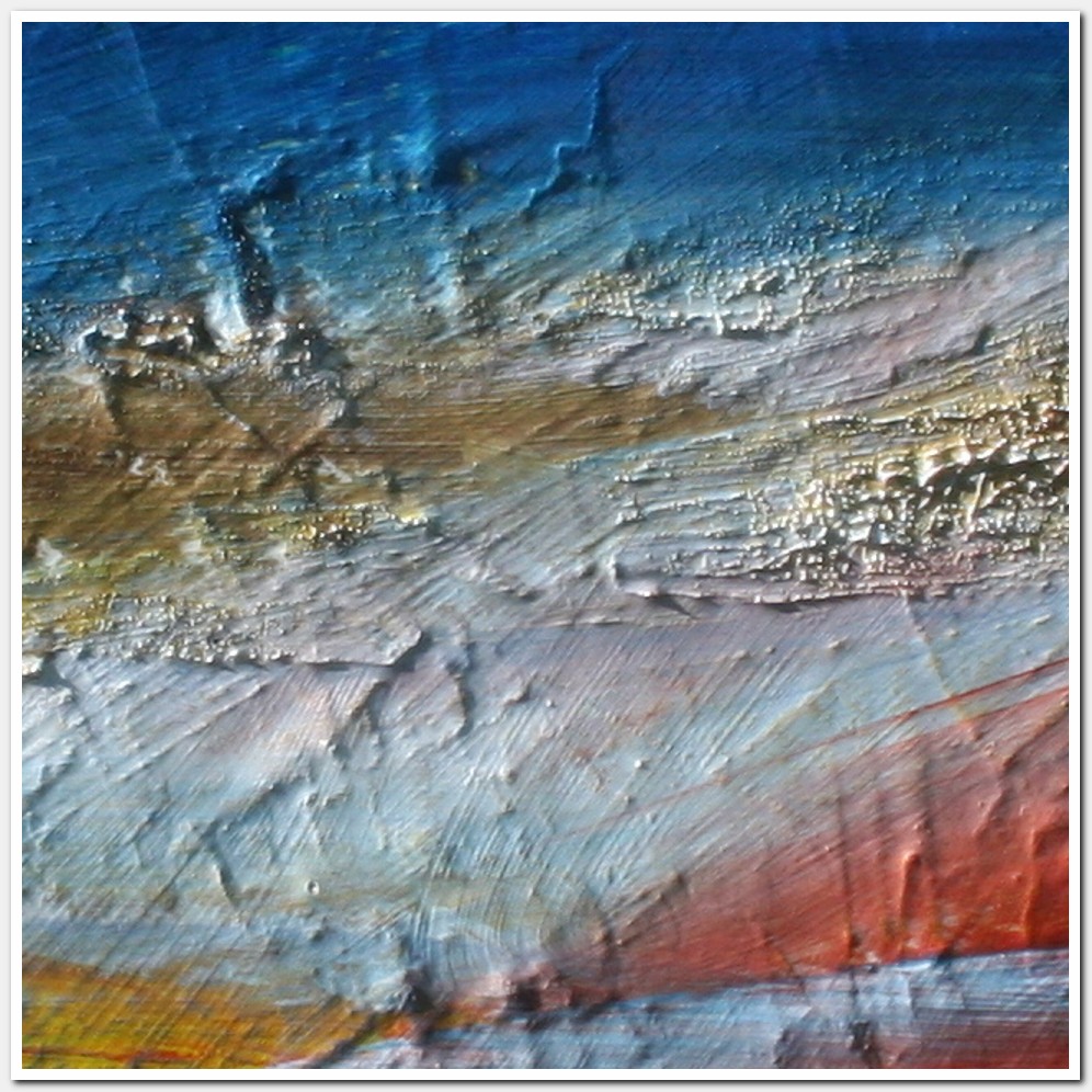 Painting titled 'Geologic abstraction. Earth.' by Monica Fallini