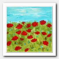 Red Poppies in the field