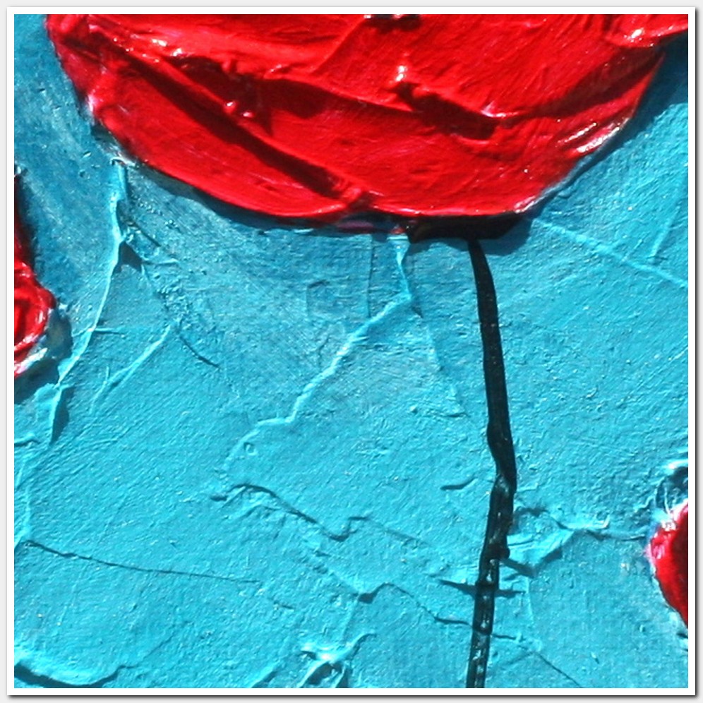Painting titled 'Dancing Poppies in a dream # 2' by Monica Fallini