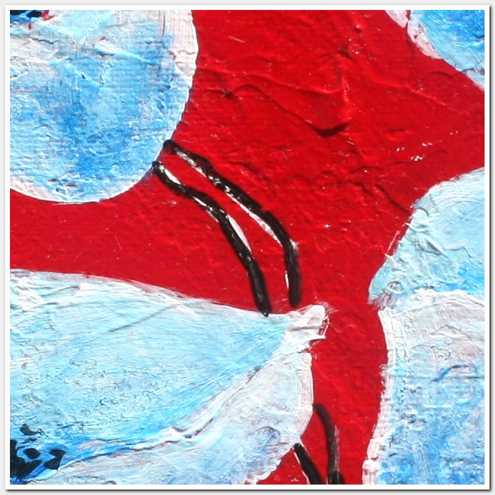 Painting titled 'Paper Poppies' by Monica Fallini