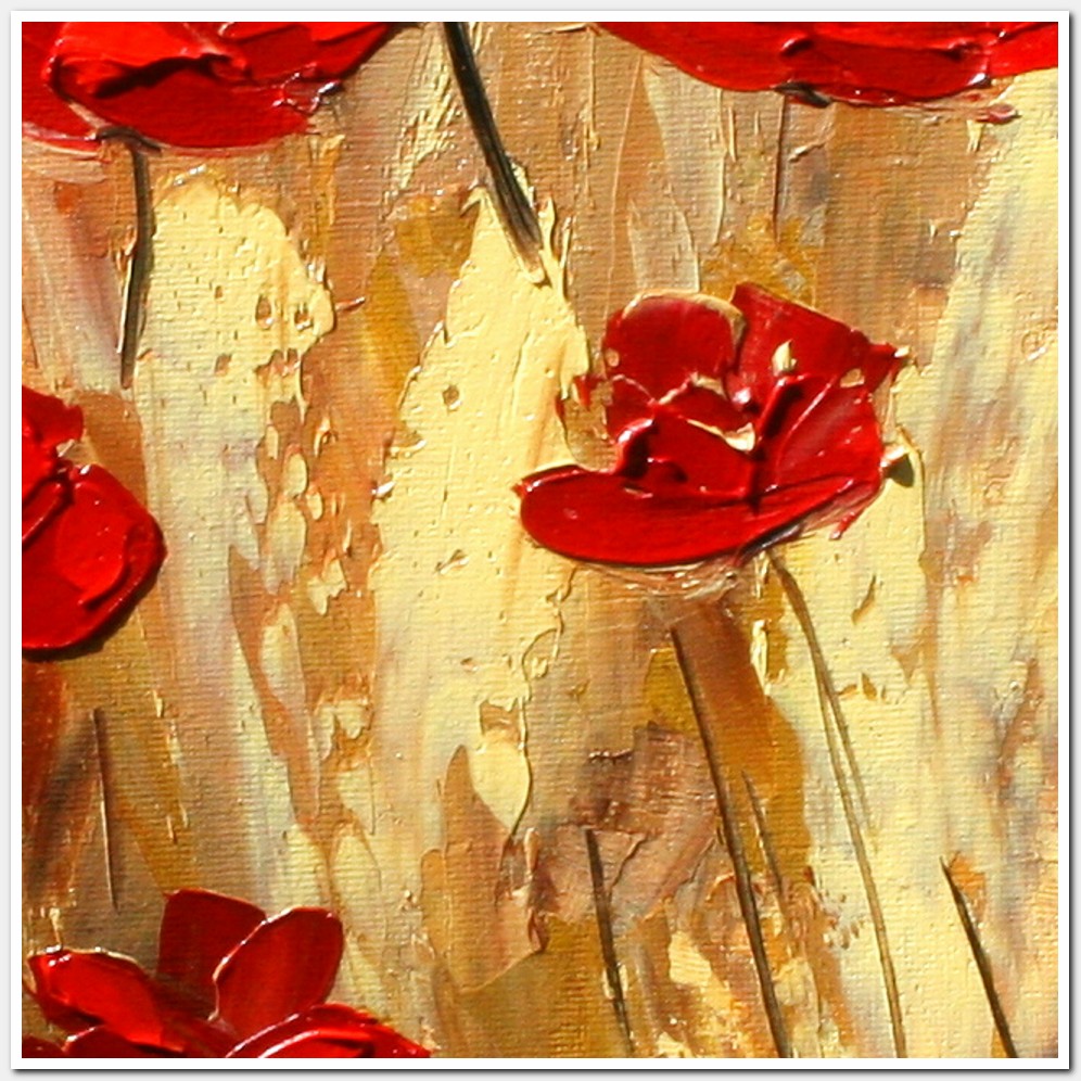 Painting titled 'Earth Poppies.' by Monica Fallini