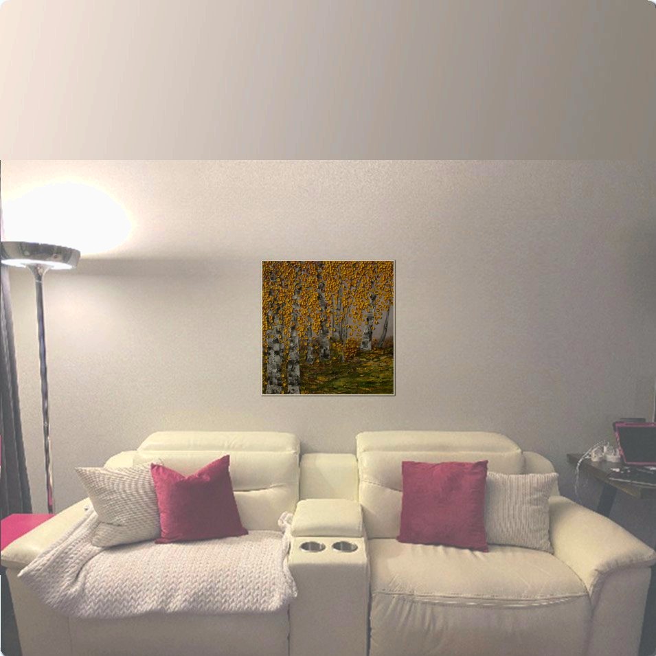 Painting titled 'Aspen landscape #1.' by Monica Fallini
