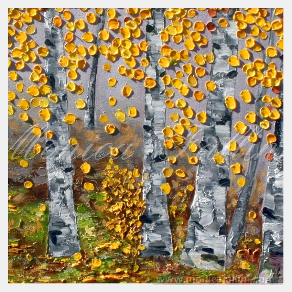 Painting titled 'Aspen landscape #3' by Monica Fallini